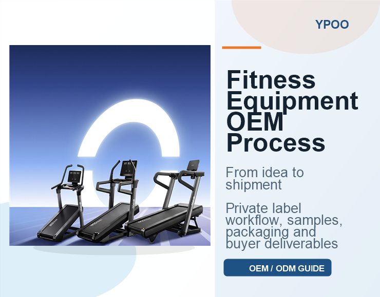 Fitness equipment OEM process from idea to shipment cover image with YPOO treadmill products