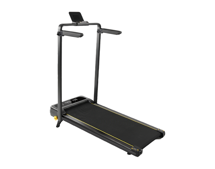 YPOO YP-M4138L compact walking and running pad with upright handrails